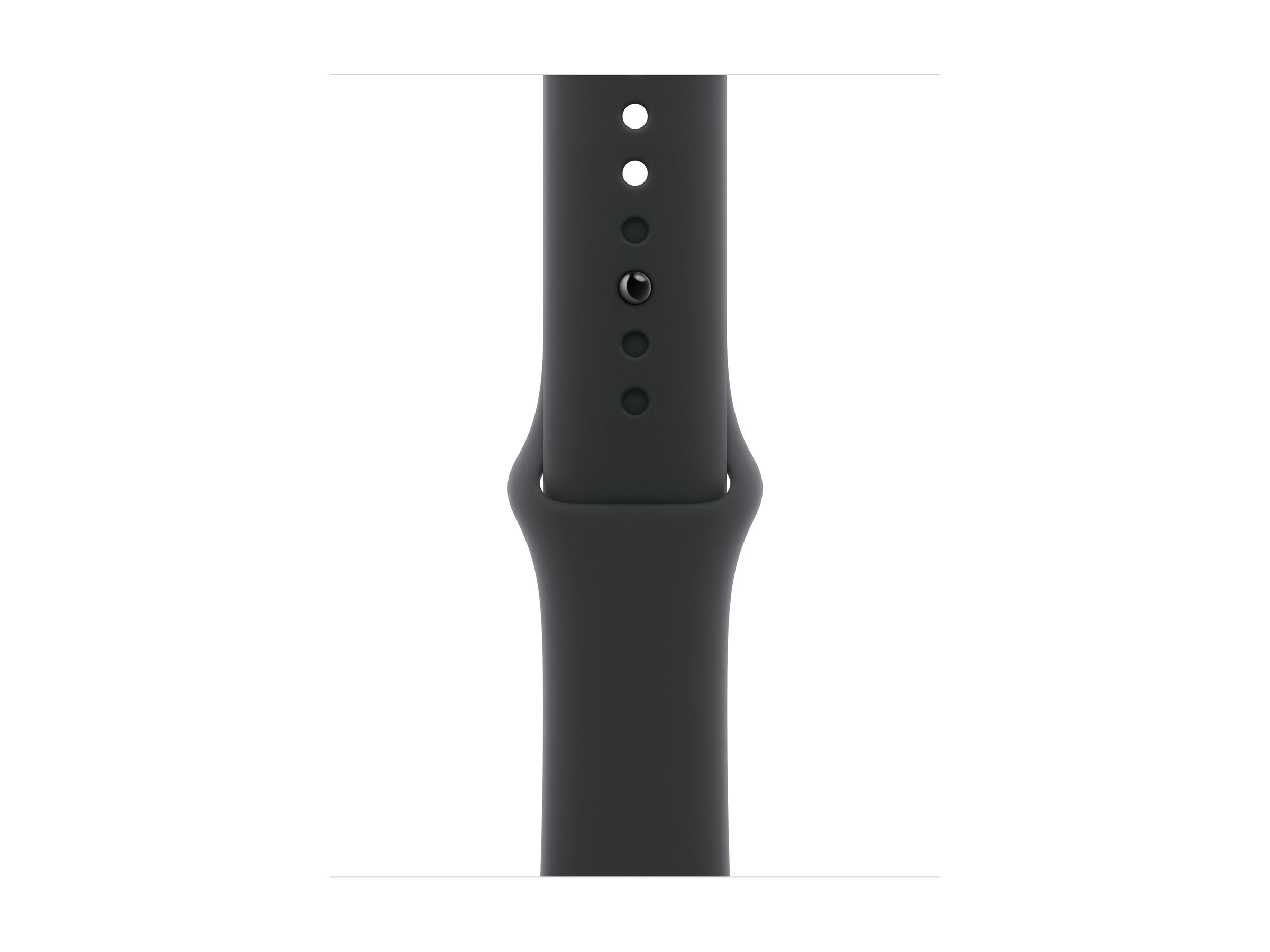 Apple Watch S10 Aluminium 42mm Diamantschwarz (Sportarmband schwarz) M/L
