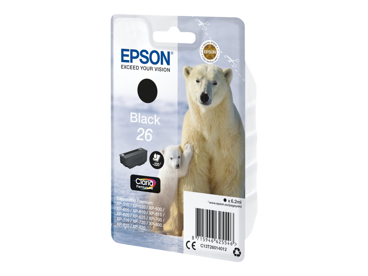 C13T26014012 EPSON XP Tinte black ST 220