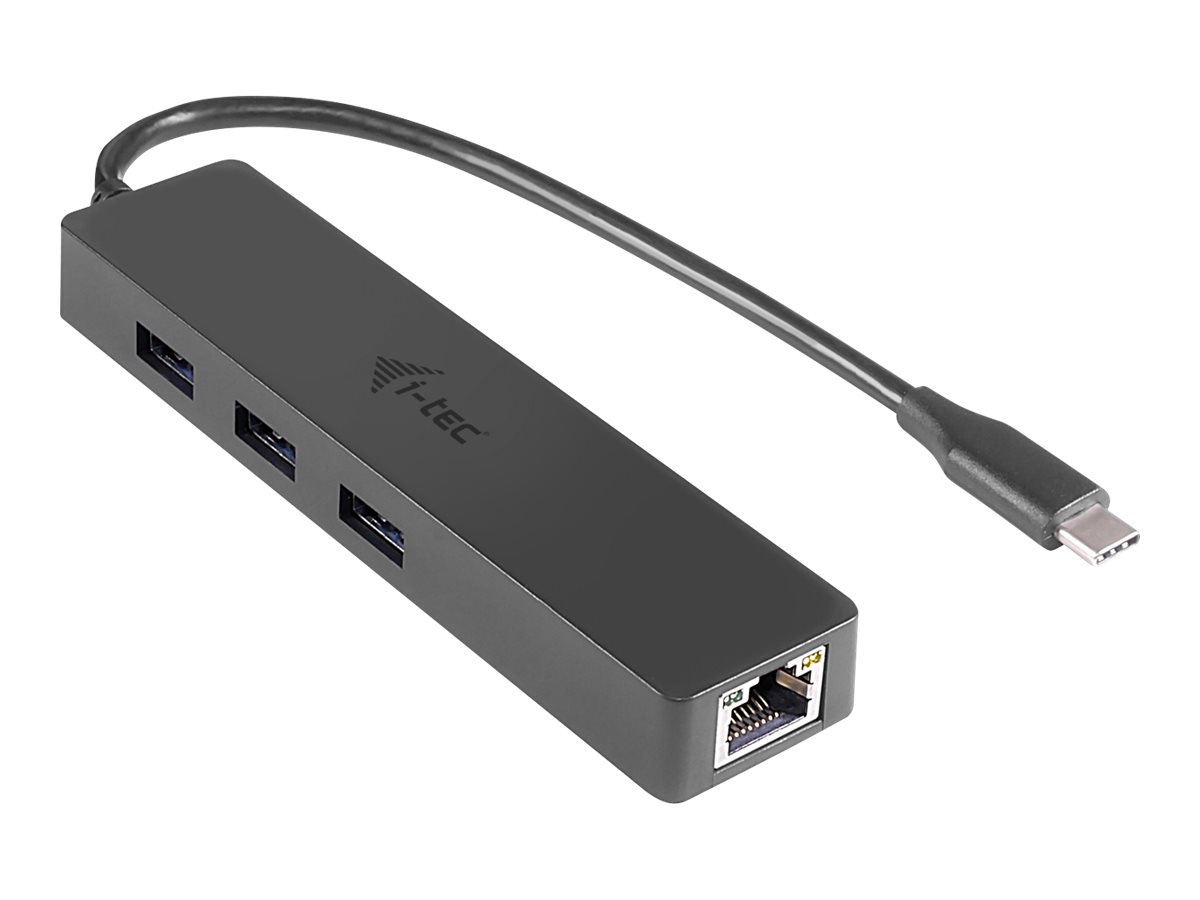 I-TEC USB C Slim HUB 3 Port mit Gigabit Ethernet Adapter ideal fuer New Macbook Macbook Pro 2016 usw. kompatible mit Thunderbolt 3 I-TEC USB C Slim HUB 3 Port mit Gigabit Ethernet Adapter ideal fuer New Macbook Macbook Pro 2016 usw. kompatible mit Thunderbolt 3