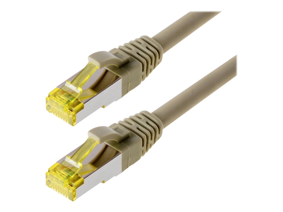 helos Patchkabel Cat 6a SFTP RJ45 grau 0,5m AWG267 LSZH GHMT