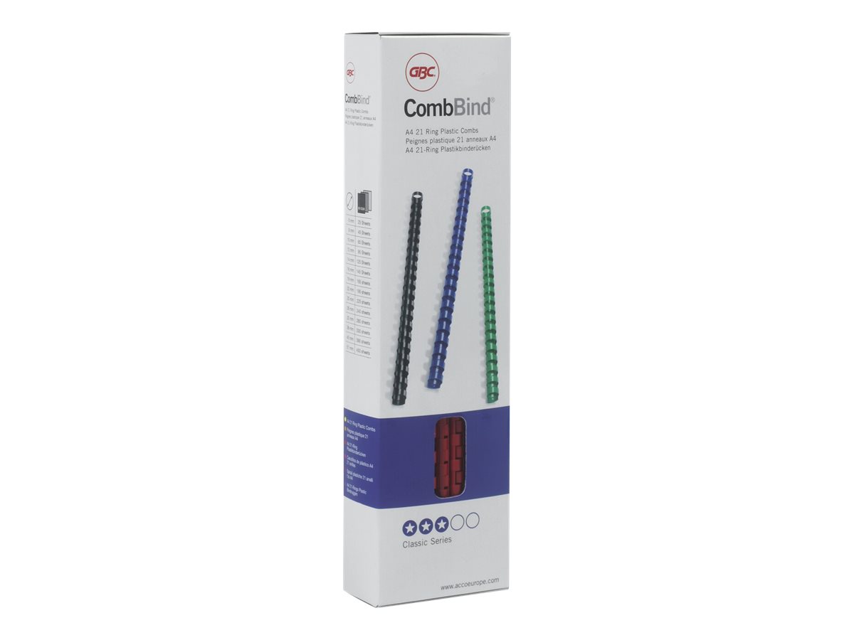 100 GBC Kunststoffbinderuecken weiss fuer 45 Blatt 100 GBC Kunststoffbinderuecken weiss fuer 45 Blatt
