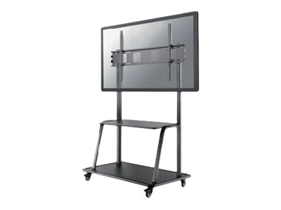 NEOMOUNTS Mobile Flat Screen Floor Stand + Trolley Height 137-162cm 60-105Zoll Black NEOMOUNTS Mobile Flat Screen Floor Stand + Trolley Height 137-162cm 60-105Zoll Black