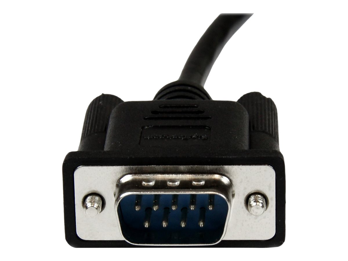 STARTECH.COM 2m Black DB9 RS232 Serial Null Modem Cable F/M
