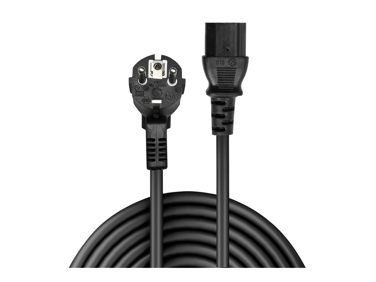 LINDY 5m IEC-Netzkabel Schuko an IEC-C13