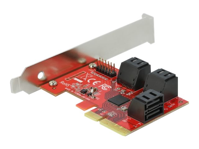 6 Port SATA PCI Express x4 Karte Low Profile Formfaktor