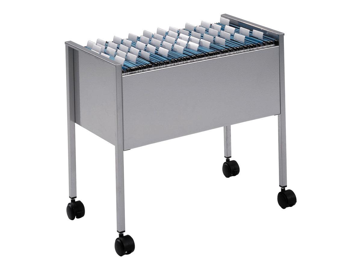 DURABLE Haengemappenwagen Laengs-Registratur silber fuer bis zu 80 Haengemappen DURABLE Haengemappenwagen Laengs-Registratur silber fuer bis zu 80 Haengemappen