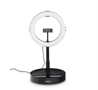 hama SpotLight FoldUp 102 II LED-Ringlicht mit Stativ schwarz 10,4 Watt hama SpotLight FoldUp 102 II LED-Ringlicht mit Stativ schwarz 10,4 Watt