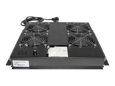 INTELLINET Kuehleinheit mit 4 Lueftern fuer die Deckenmontage mit Thermostat 1 HE schwarz INTELLINET Kuehleinheit mit 4 Lueftern fuer die Deckenmontage mit Thermostat 1 HE schwarz