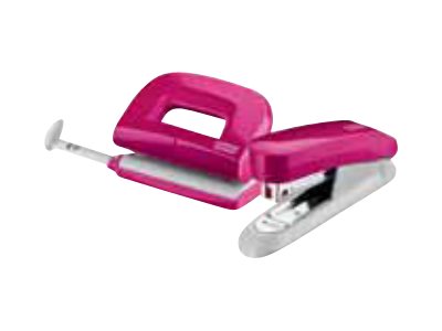 novus Locher und Heftgeraete Set E210/E15 pink novus Locher und Heftgeraete Set E210/E15 pink