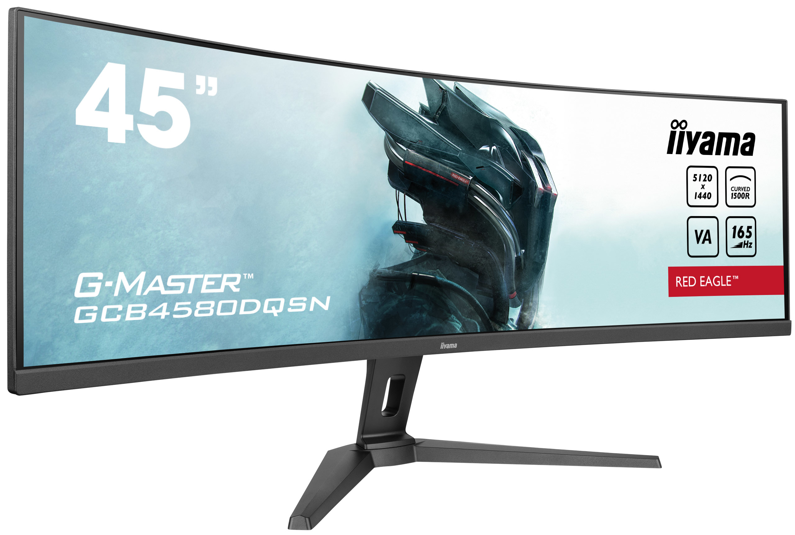 IIYAMA GCB4580DQSNB1 113,03cm 44,5Zoll ETE VA DQHD Curved 1500R 165Hz 450cdm2 0,8ms Speakers DP 2xHDMI USBC Dock KVM USB32x3