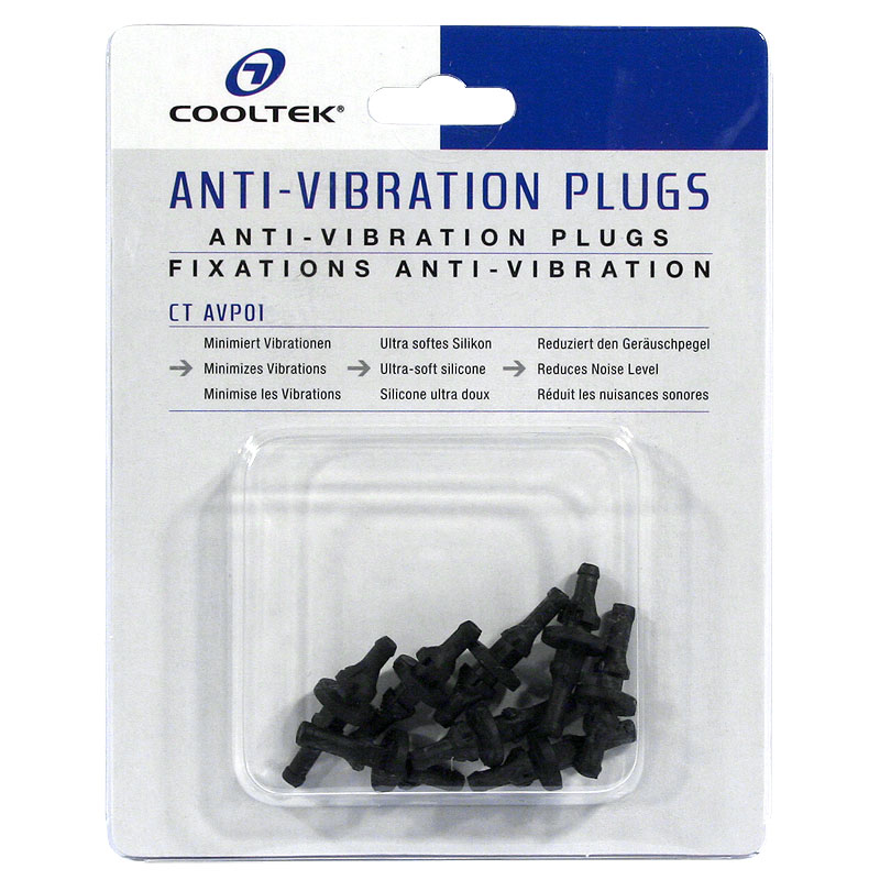 Cooltek Anti-Vibrations Plugs  8 StÃ¼ck fÃ¼r 2 LÃ¼fter