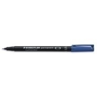 STAEDTLER Lumocolor Folienstifte blau 0,4 mm permanent, 10 St