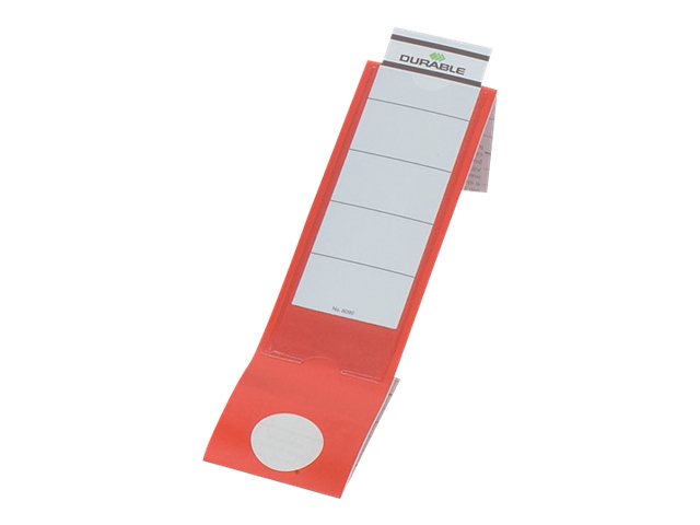 10 DURABLE Ordneretiketten ORDOFIXÂ® rot fÃ¼r 7,0 cm RÃ¼ckenbreite