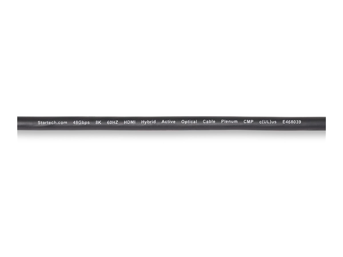 STARTECHCOM 15,2m Optisches HDMI Kabel AOC Aktives HDMI Plenum Kabel CMP 8K60Hz4K Ultra High Speed HDMI 21 Kabel ARC