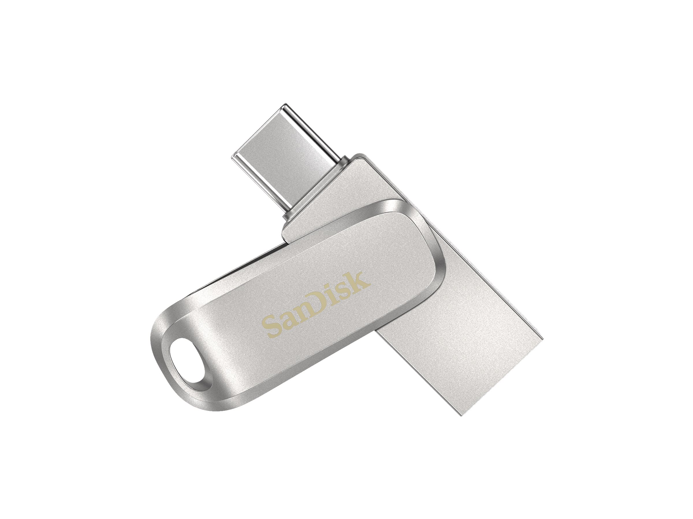 SanDisk USBStick Ultra Dual Drive Luxe TypeC silber 256 GB, 1 St