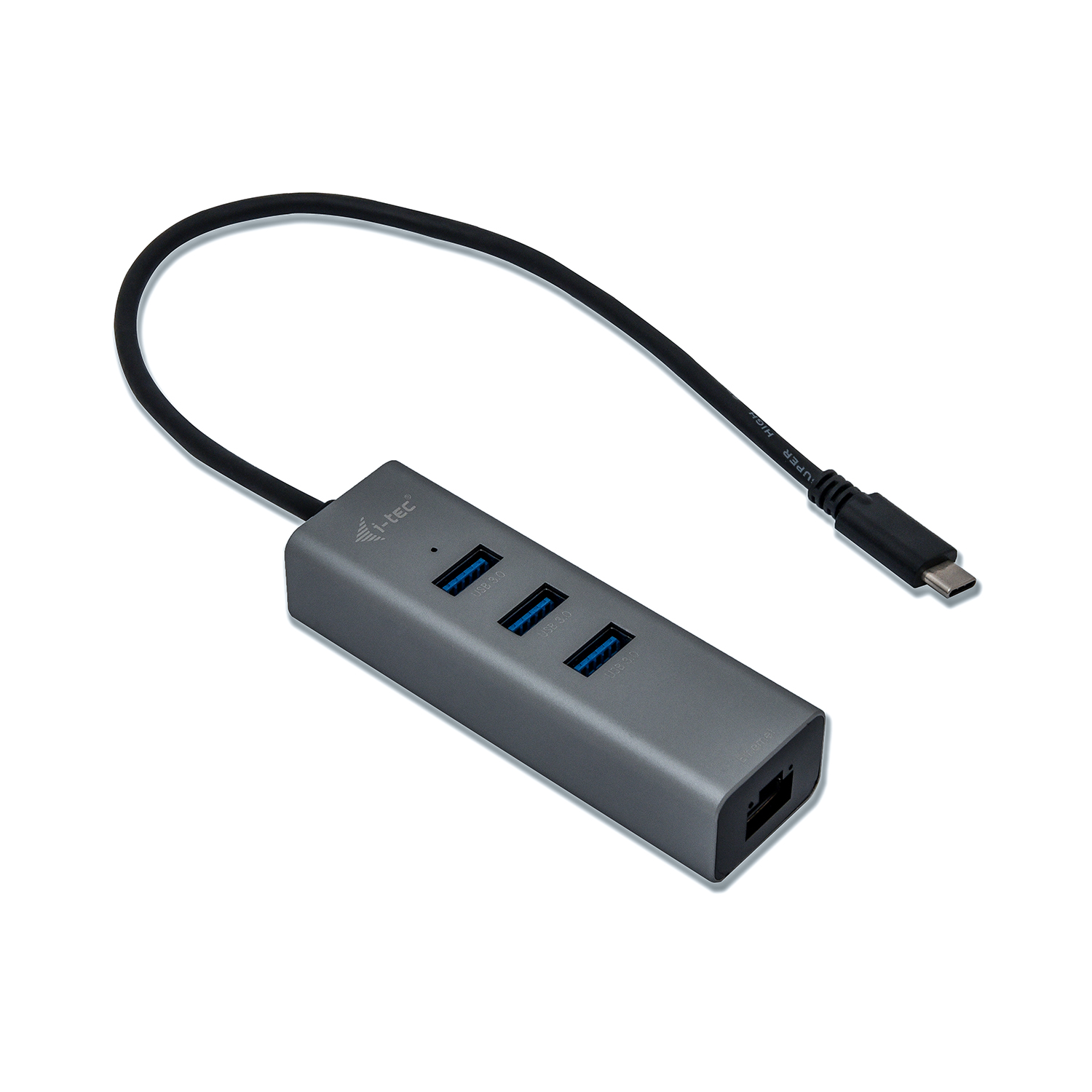 ITEC USBC Metal 3Port HUB mit Gigabit Ethernet Adapter 1x USBC auf RJ45 3x USB 30 Port LEDAnzeige kompatible mit TB 3
