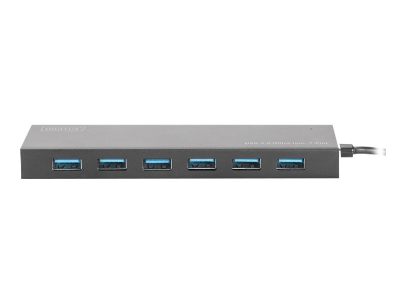 DIGITUS USB-Hub    7-Port 3.0->7xA3.0 m.Netzteil     schwarz