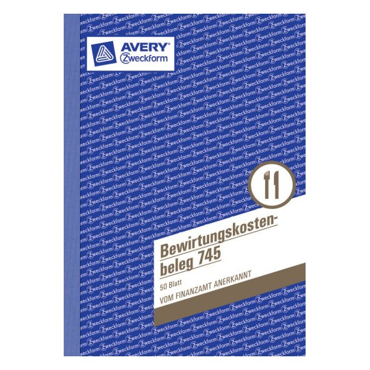 AVERY Zweckform Bewirtungskostenbeleg Formularbuch 745