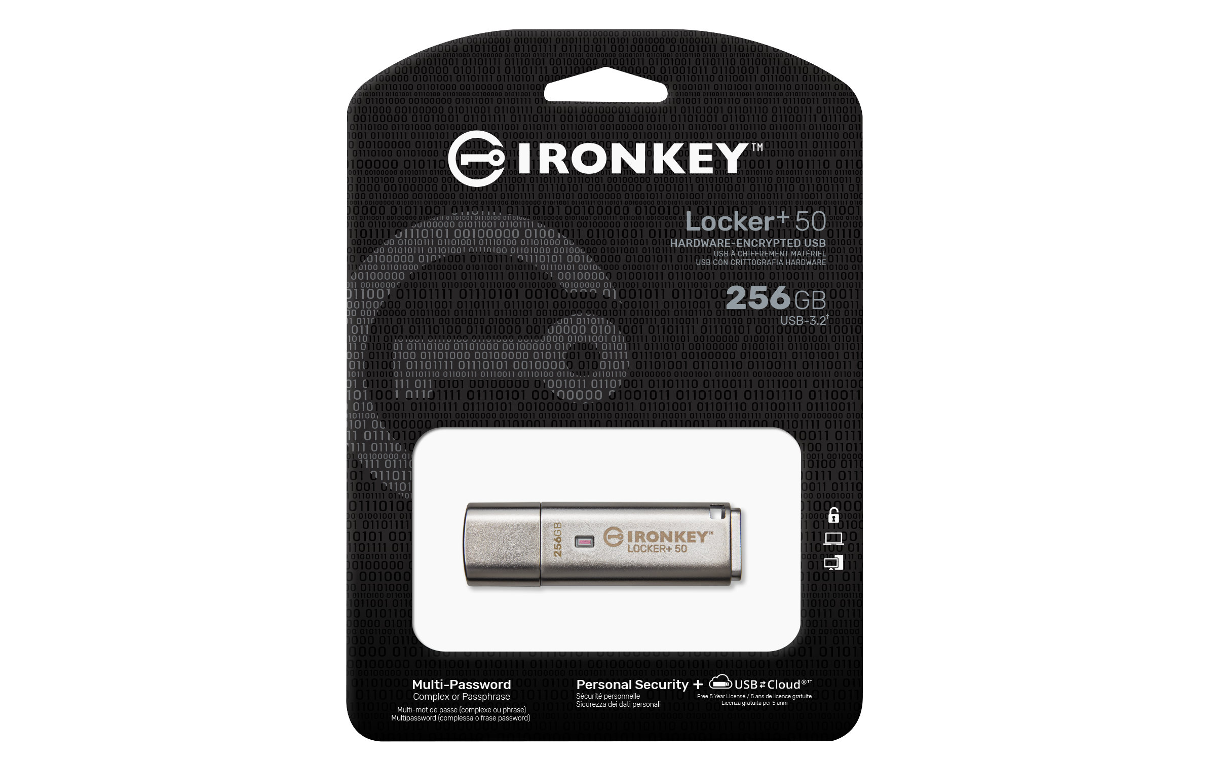 Kingston IronKey Locker+ 50 256GB Encryption