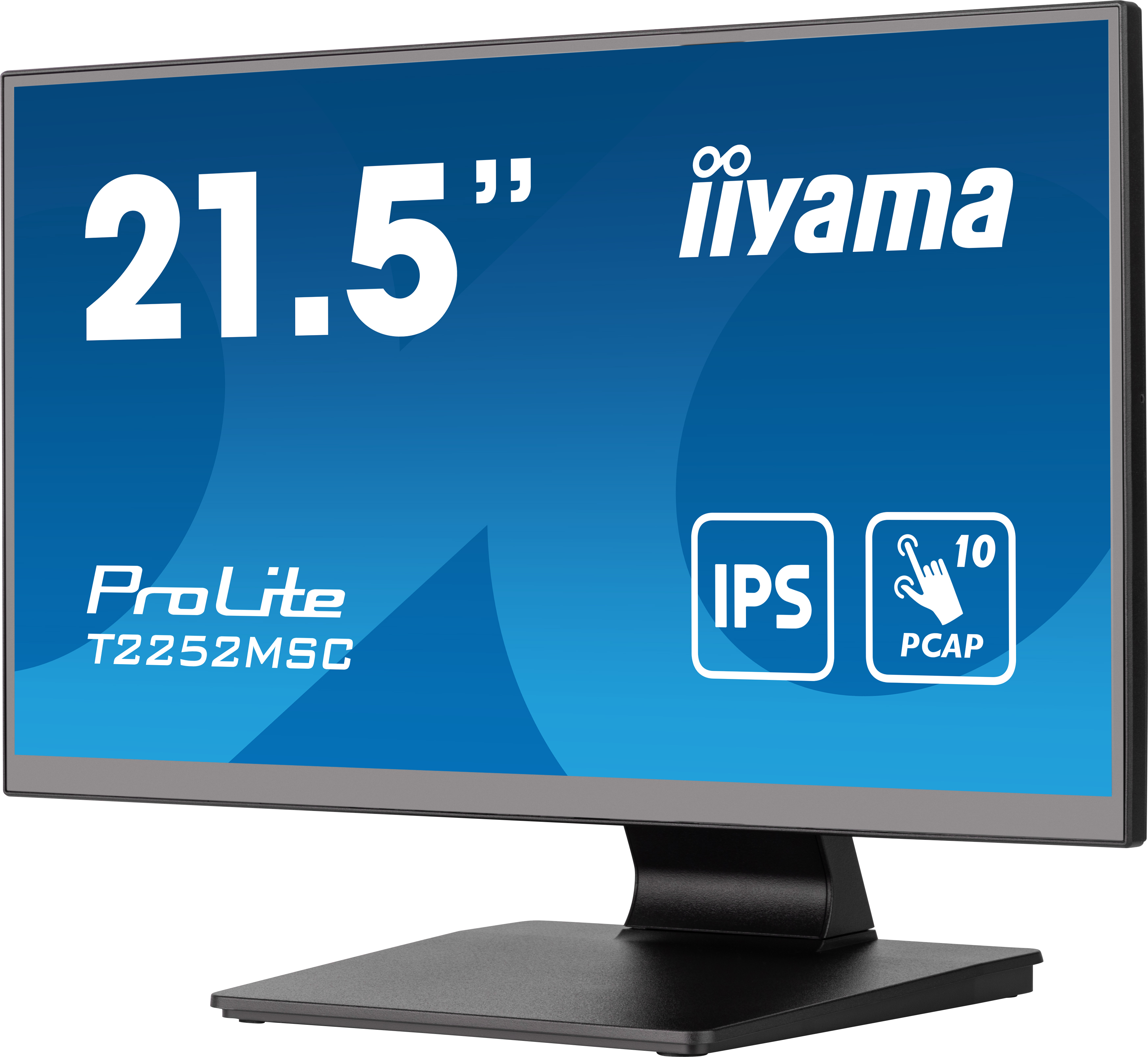 IIYAMA T2252MSCB2 54,61cm 21,5Zoll Bonded PCAP 10P Touch with AntiFinger print coating 1920x1080 IPSslim