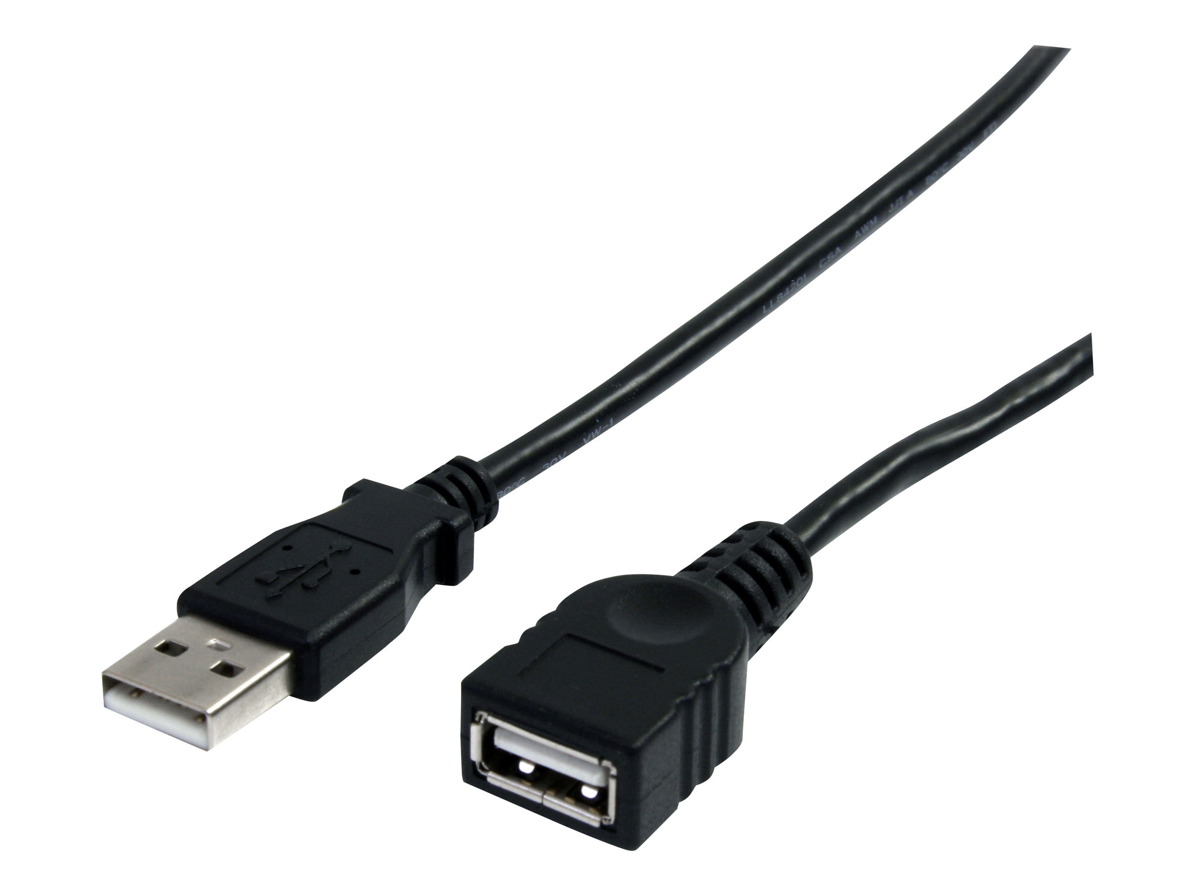 STARTECH.COM 6 ft Black USB 2.0 Extension Cable A to A - M/F