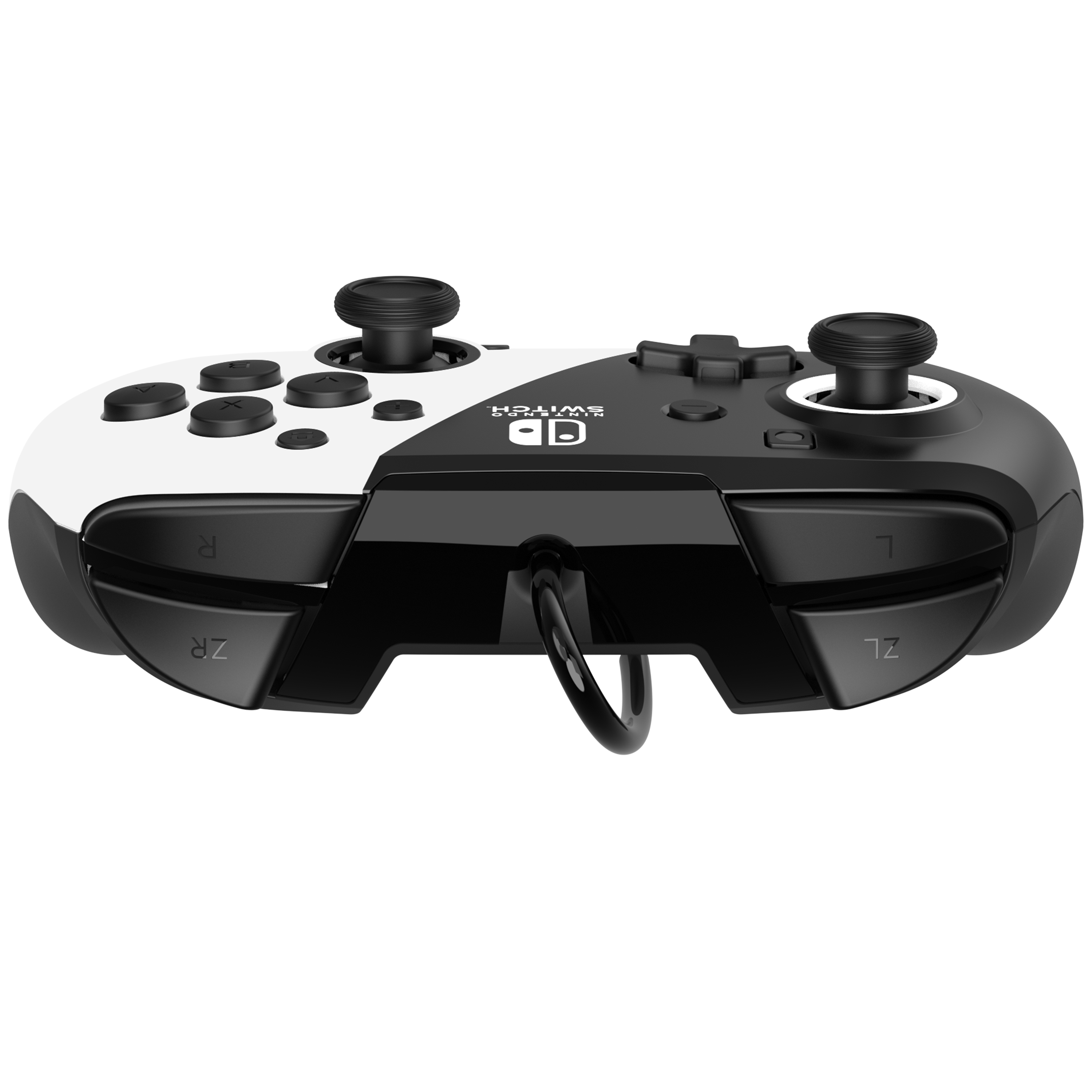 PDP Controller Faceoff DeluxeAudio schwarzweiss Switch