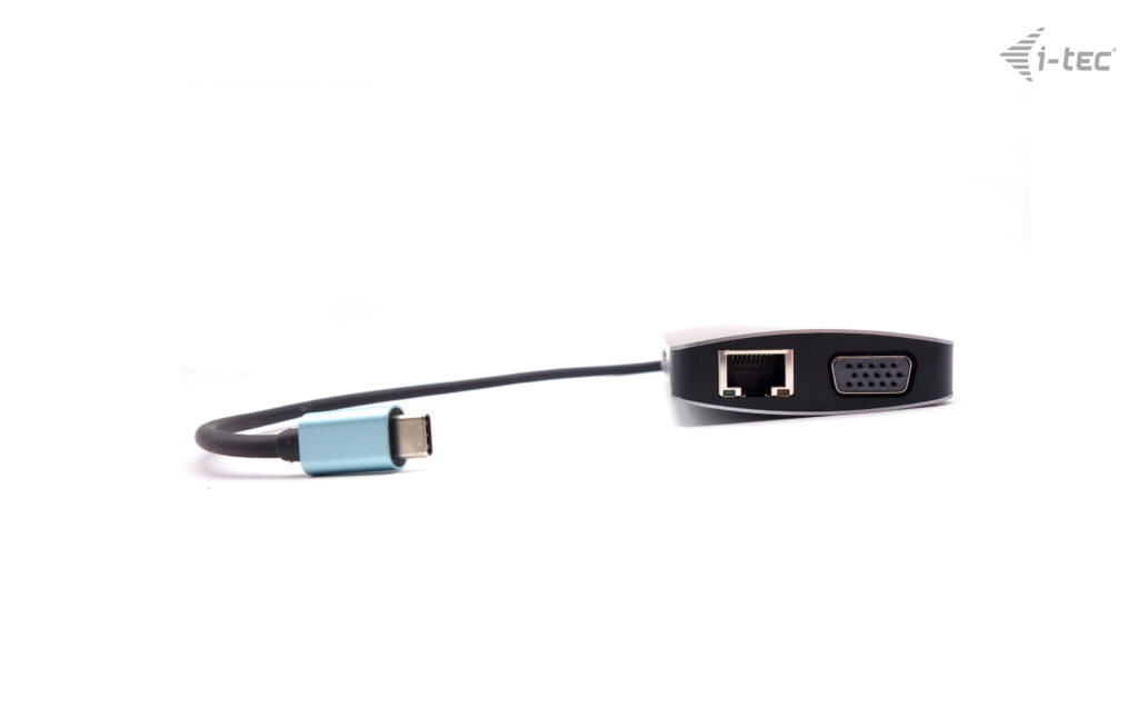 ITEC USBC Metal Nano Dock 1xHDMI 1xVGA 1xSD Kartenleser 1xmicroSD Kartenleser 1xGLAN 1xAudioMic 3xUSB 31 1xUSBC Data 1xUSBC PD