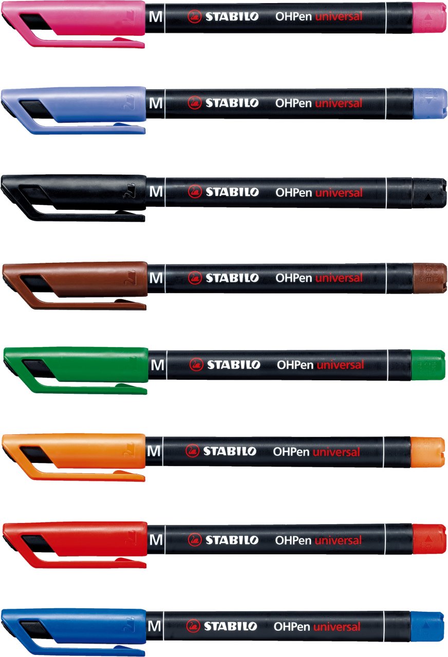 10 STABILO OHPen universal Folienstifte blau 1,0 mm permanent
