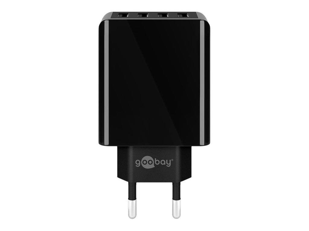goobay Ladeadapter schwarz, 30 Watt
