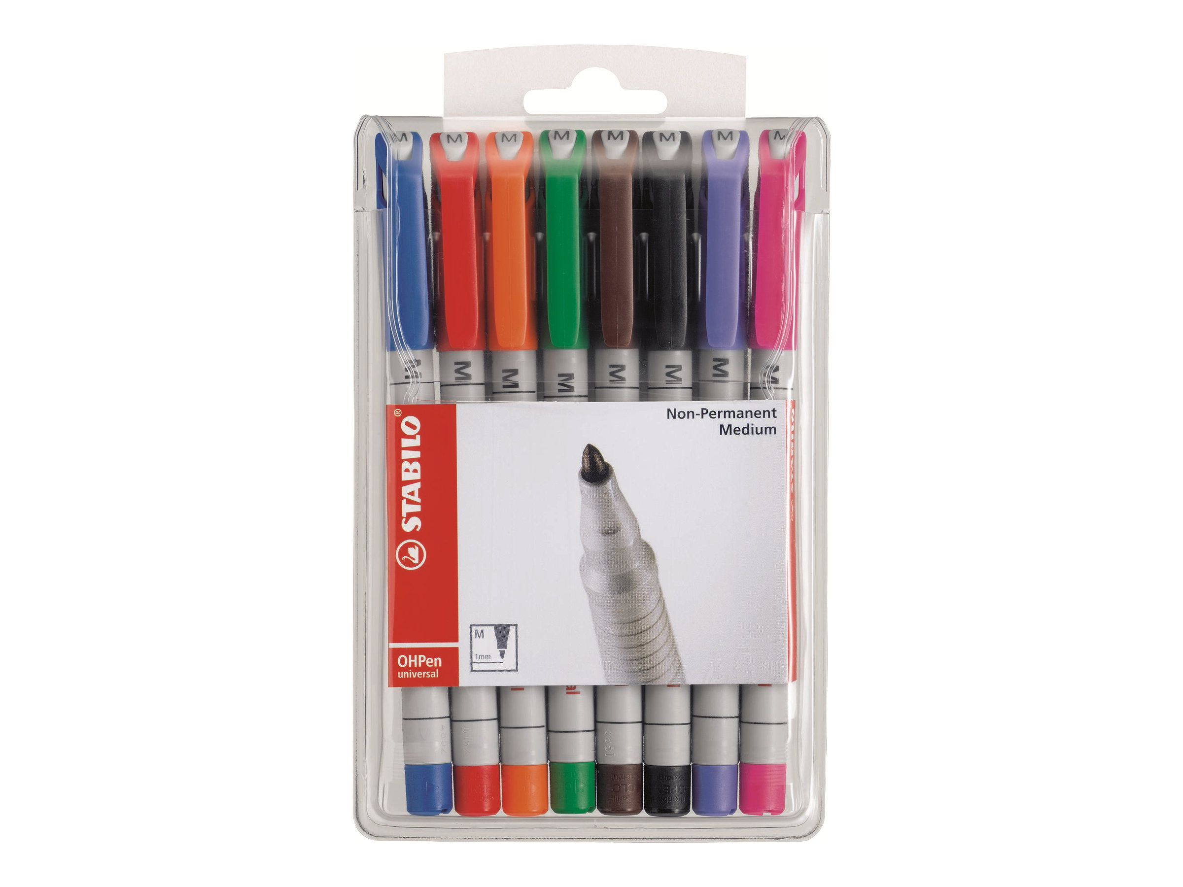STABILO OHPen Folienstifte-Set farbsortiert 8 St. STABILO OHPen Folienstifte-Set farbsortiert 8 St.