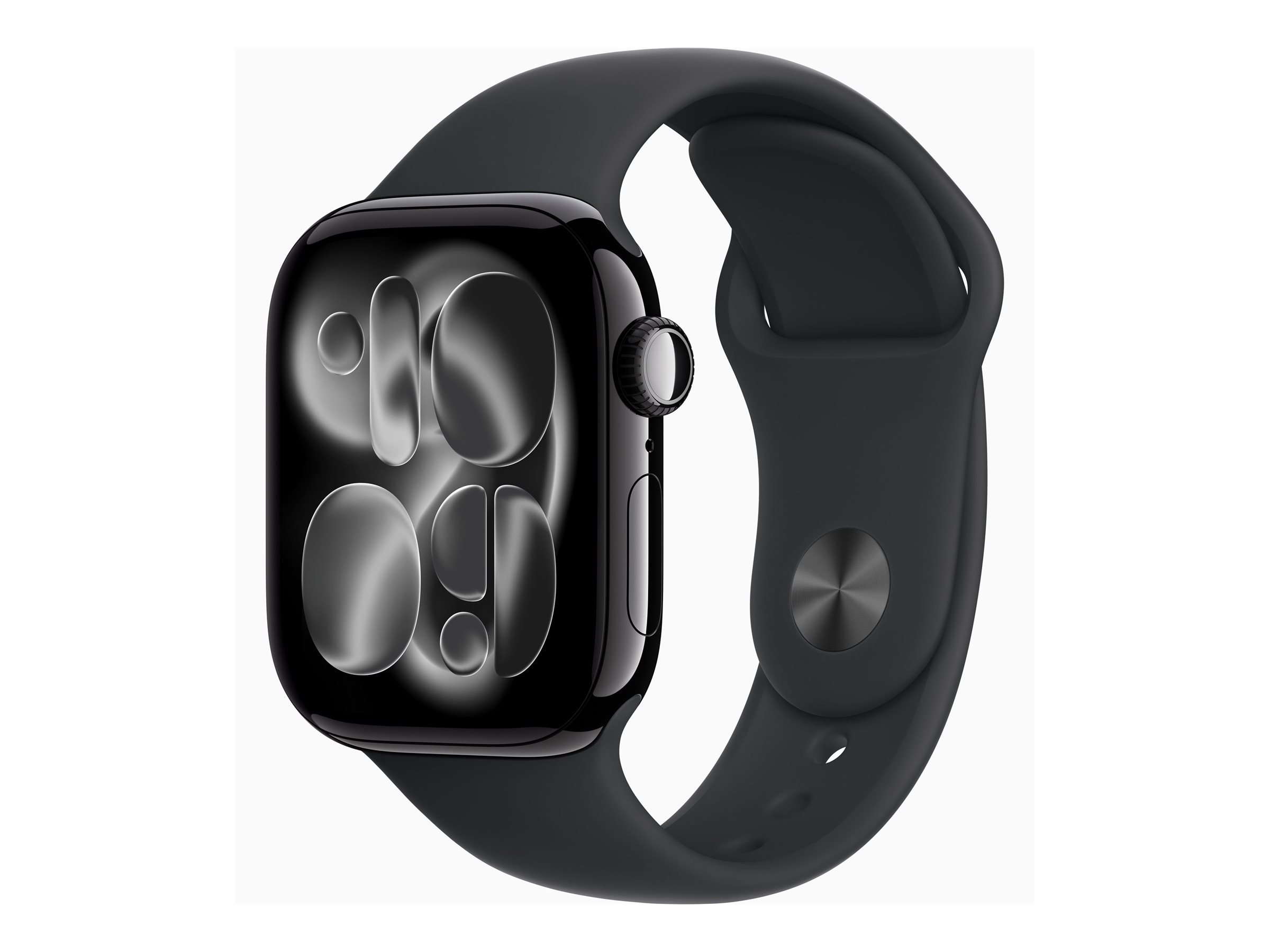 Apple Watch S11 Aluminium 42mm Diamantschwarz Sportband schwarz ML