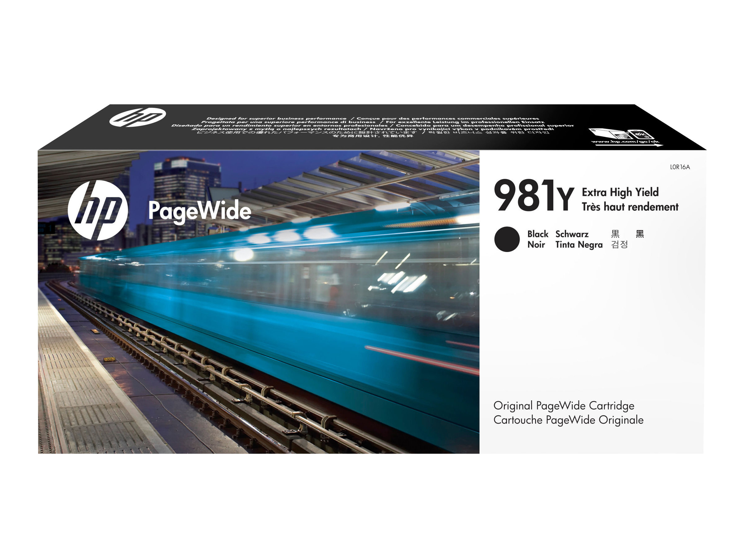 HP 981Y original Extra High Yield Black PageWide Cartridge L0R16A HP 981Y original Extra High Yield Black PageWide Cartridge L0R16A