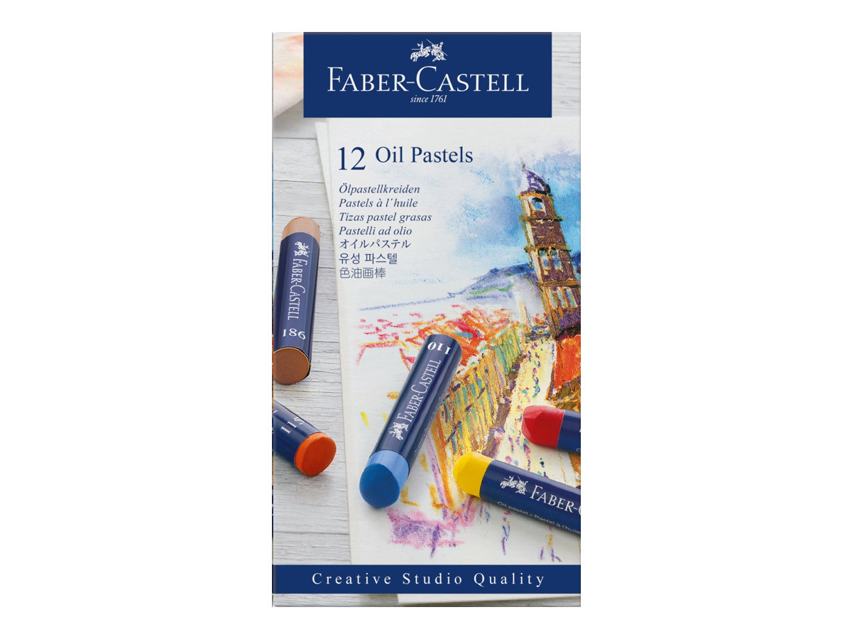 FABER-CASTELL Pastell oelkreide farbsortiert 12 St.