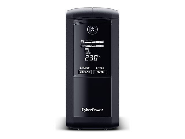 CYBERPOWER VP700ELCD Line-Interactive 700VA/390W USB HID Compliant AVR LCD Ausgang (4) Schuko schwarz