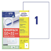 AKTION AVERY Zweckform Etiketten 6603 weiß 210,0 x 297,0 mm, 65 Blatt