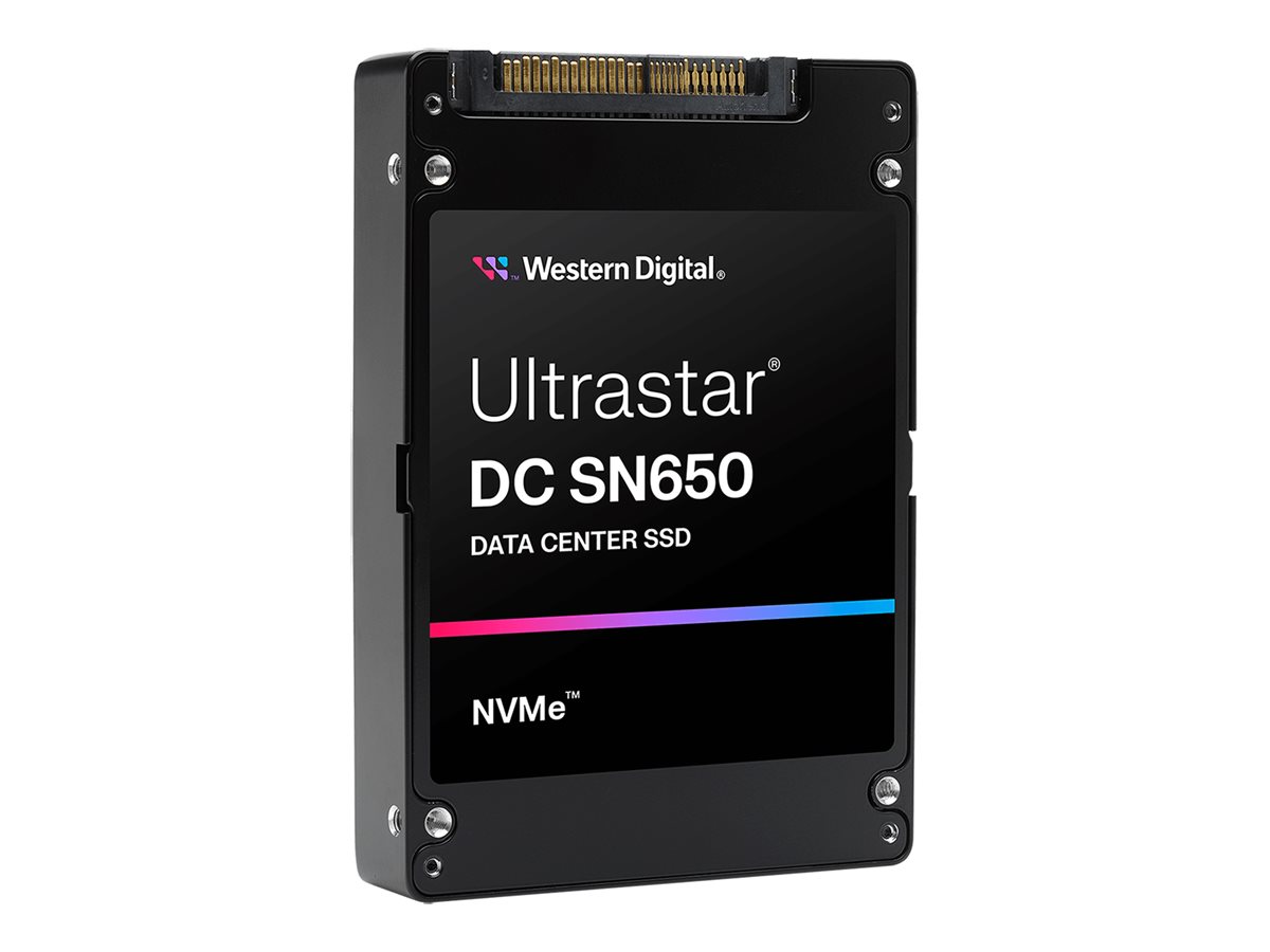 WESTERN DIGITAL Ultrastar DC SN650 SSD U.3 15MM 7680GB 6.4cm 2.5Zoll PCIe TLC RI-1DW/D BICS5 ISE WESTERN DIGITAL Ultrastar DC SN650 SSD U.3 15MM 7680GB 6.4cm 2.5Zoll PCIe TLC RI-1DW/D BICS5 ISE