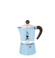 Bialetti Espressokocher Rainbow 1 Tasse hellblau 