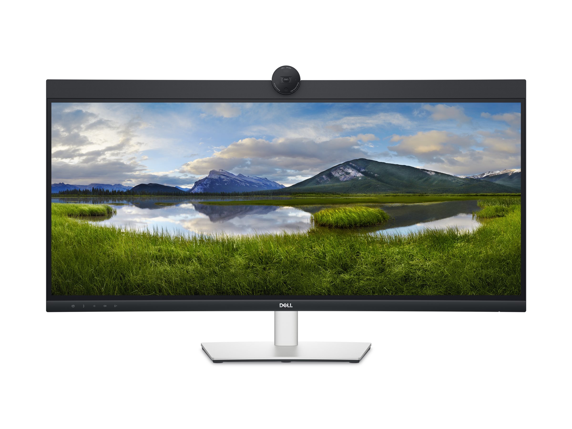 DELL 34 Curved Video Conferencing Monitor P3424WEB 86,71cm 34,14Zoll IPS 3440x1440 60Hz 21:9 300cd/m2 HDMI DP USB