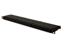 DIGITUS Patch Panel CAT 6A High Density geschirmt schwarz