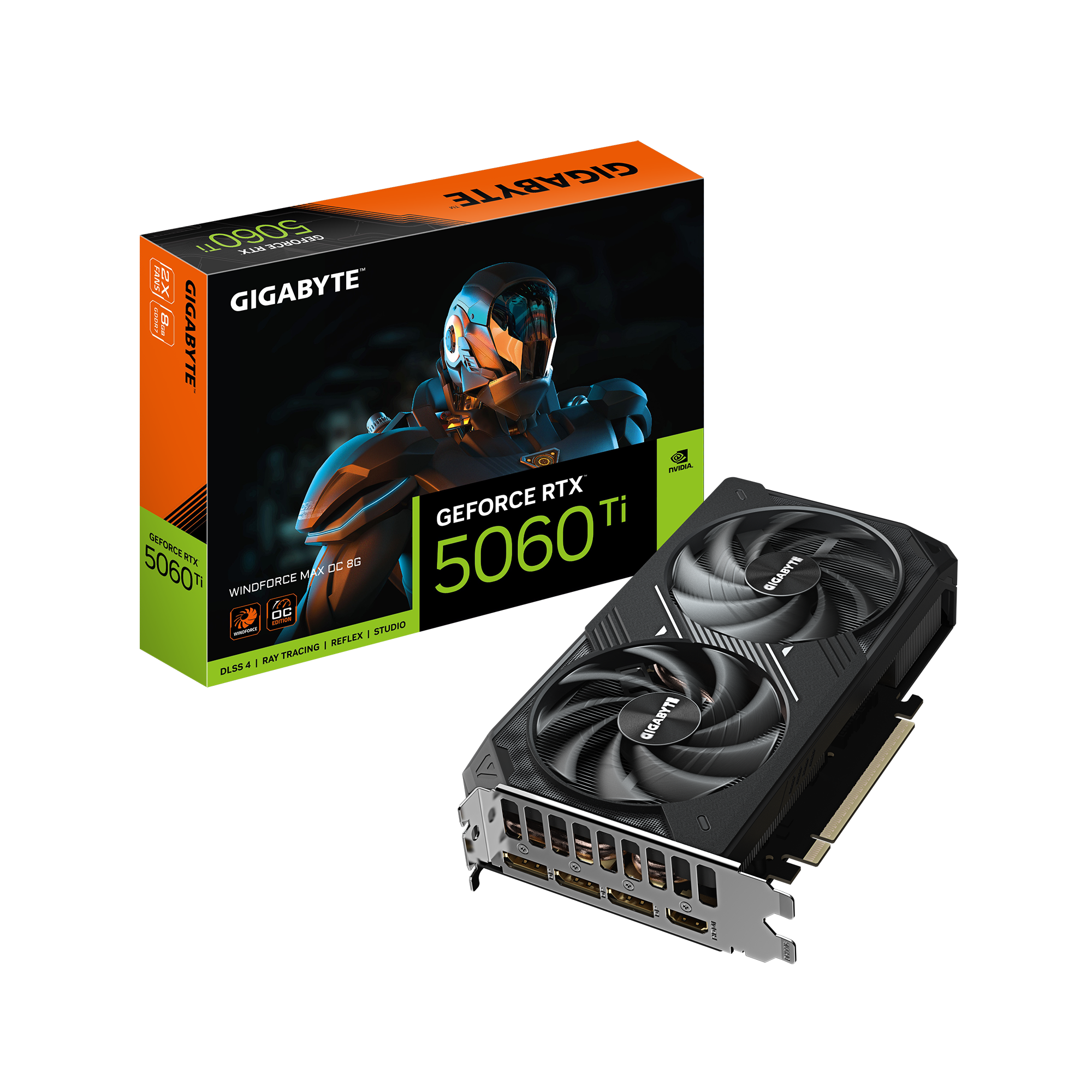 Gigabyte RTX5060 Ti Windforce Max OC 8GB GDDR7 HDMI 3xDP