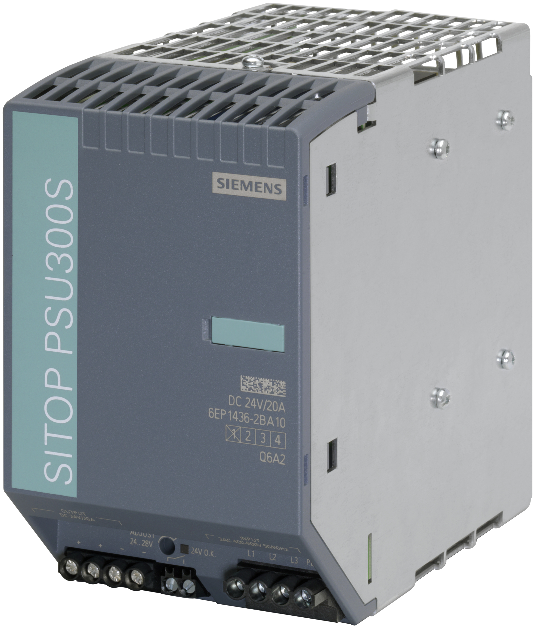 Siemens Stromversorgung 6EP1436-2BA10 PSU300S SITOP 24V/20A 3ph