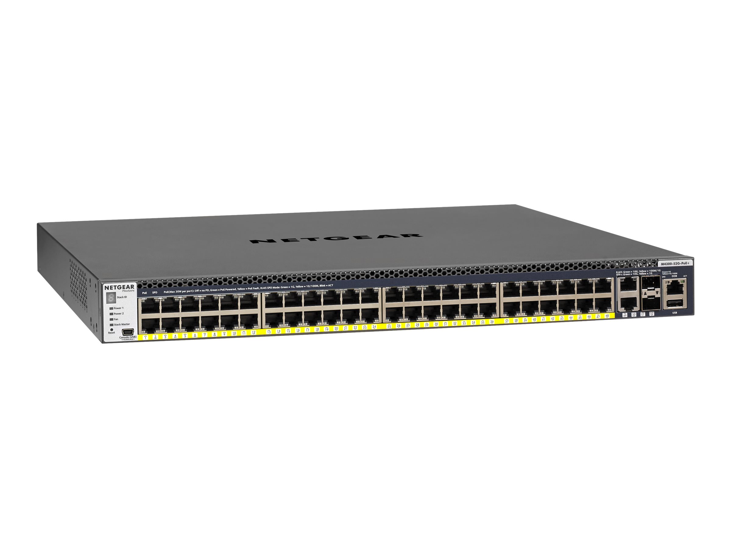 52P Netgear GSM4352PB M RM PoE