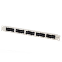 Ecolan Patchfeld Cat 3 ISDN 19" 1HE 50 Port RJ45 8/4 hellgrau RAL7035 Ecolan Patchfeld Cat 3 ISDN 19" 1HE 50 Port RJ45 8/4 hellgrau RAL7035