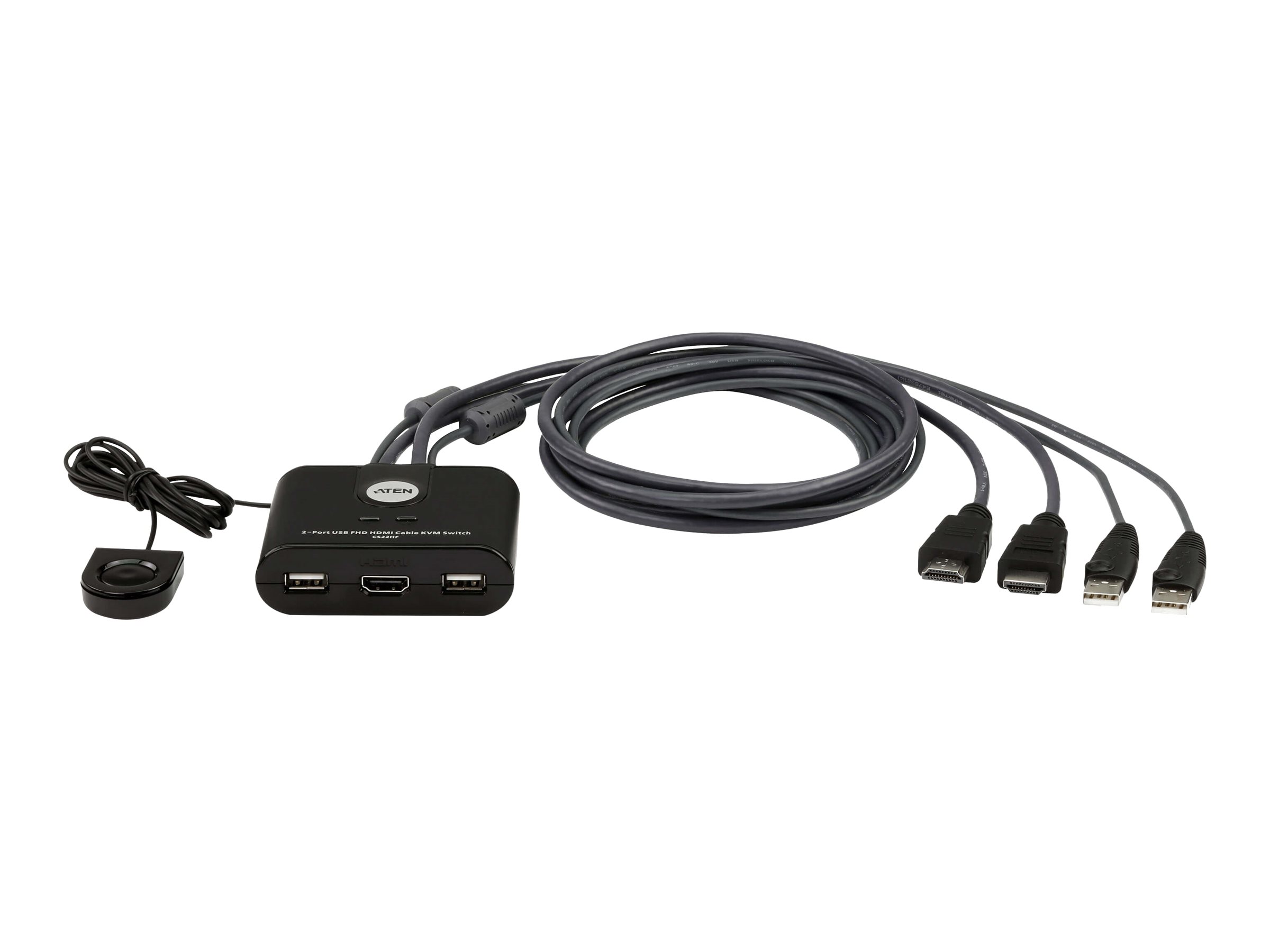 ATEN CS22HF USB FHD HDMI Kabel Switch 2-Port ATEN CS22HF USB FHD HDMI Kabel Switch 2-Port