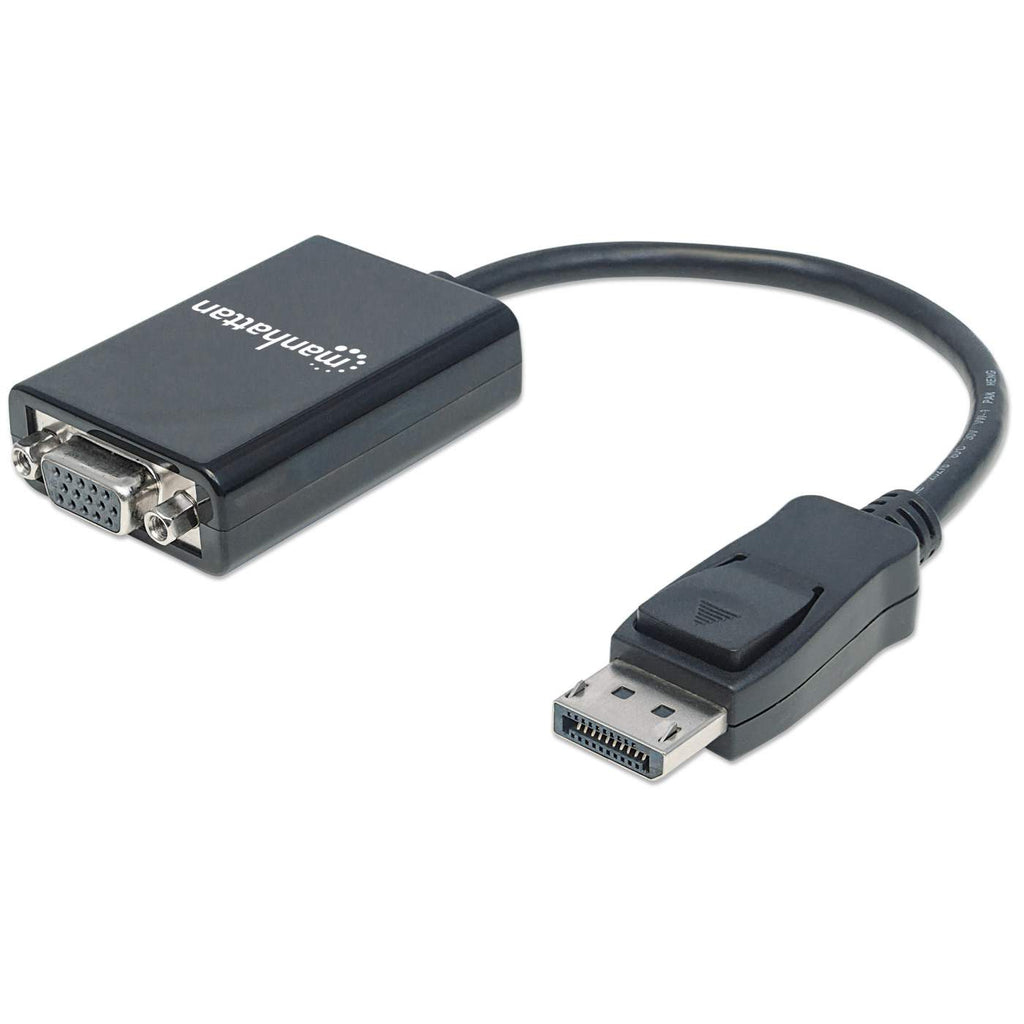 MANHATTAN DisplayPort auf VGA Konverter zum einfachen Anschluss von PCs mit DisplayPort an VGAMonitore, Beamer und mehr