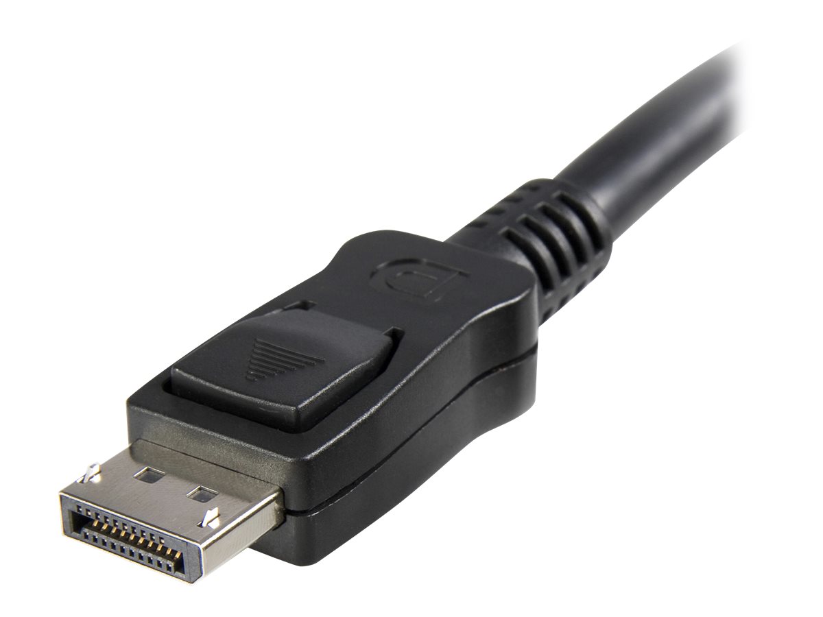 StarTech.com 2m DisplayPort 1.2 Kabel mit Verriegelung (Stecker/Stecker) - DP 4k Audio- / Videokabel Kabel - Schwarz - DisplayPort-Kabel - 2 m
