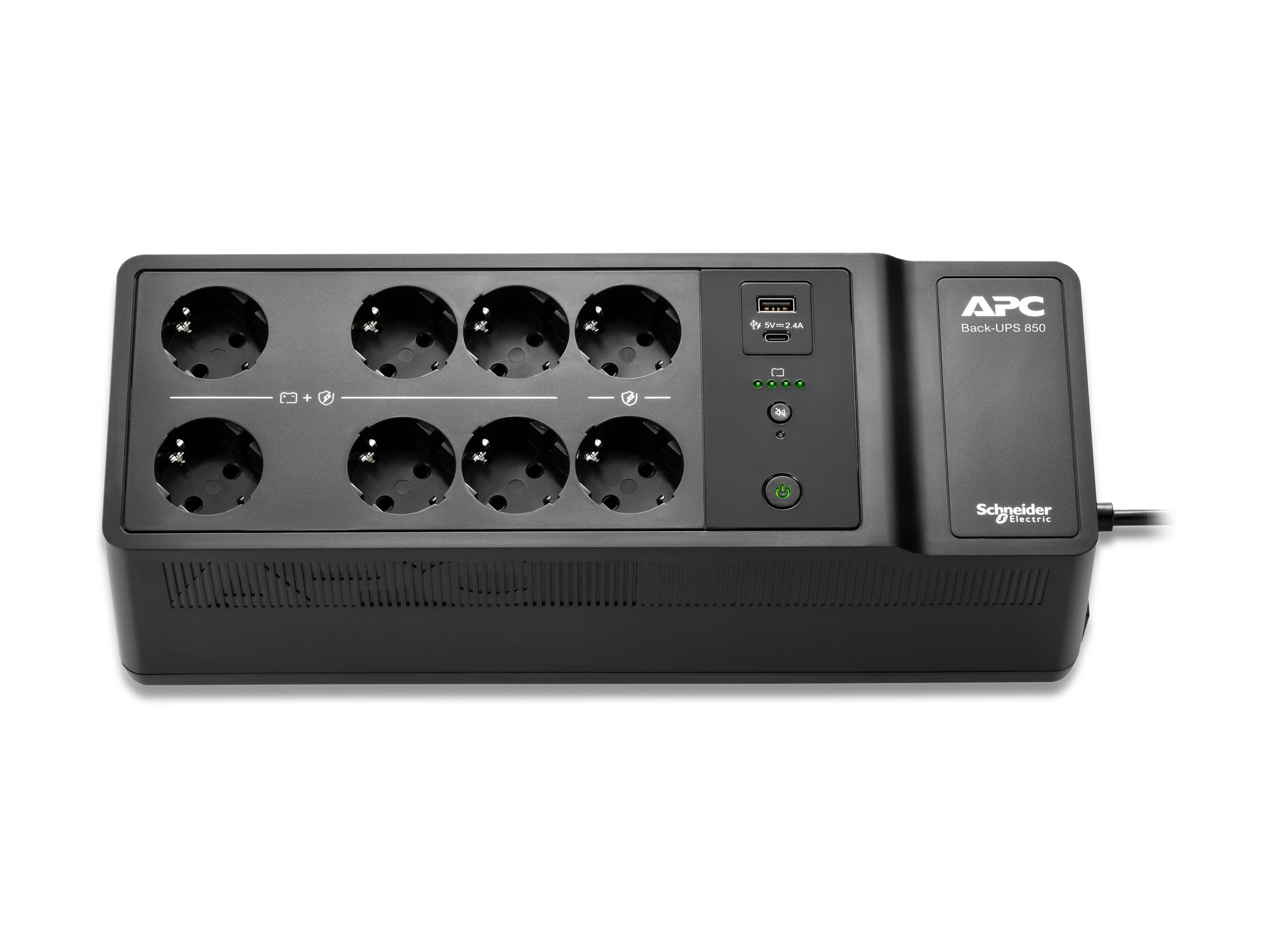 APC Back-UPS 850VA, 230V, USB Typ-C und -A Ladeanschlus APC Back-UPS 850VA, 230V, USB Typ-C und -A Ladeanschlus