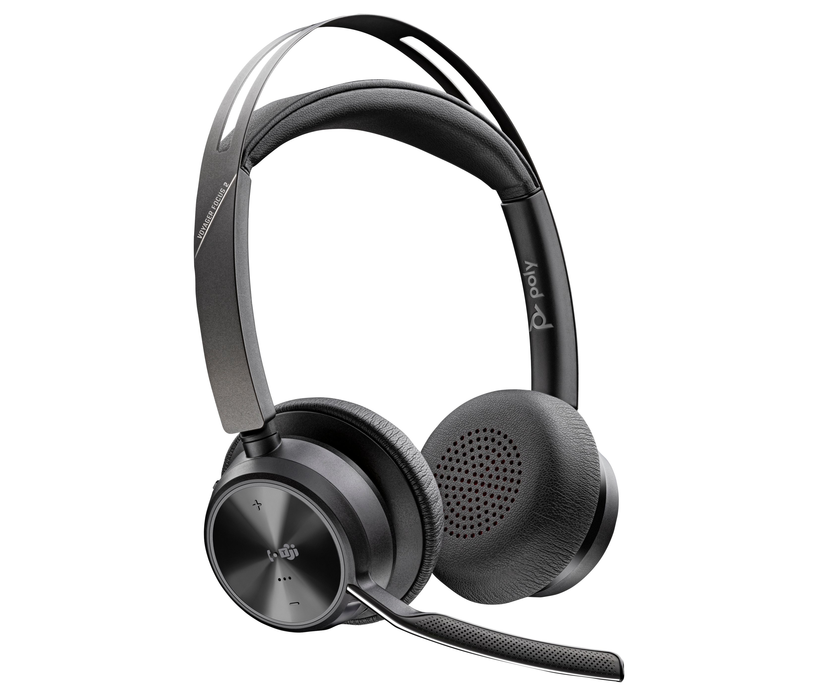 poly VoyagerFocus 2 UC BluetoothHeadset schwarz