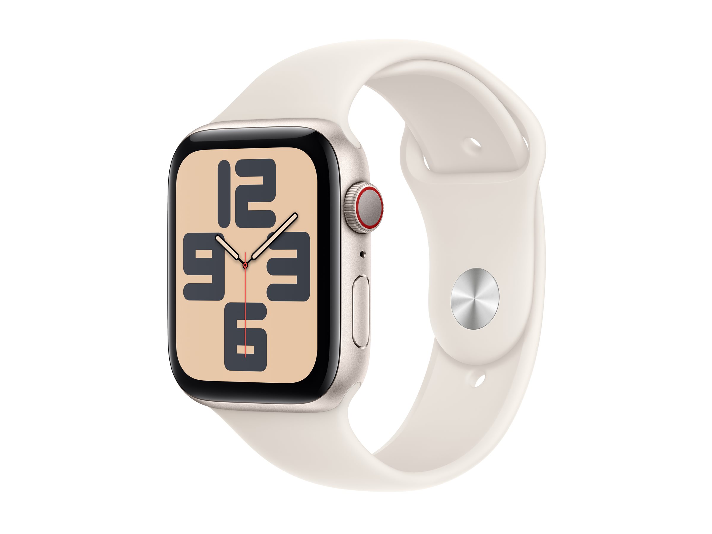 APPLE Watch SE GPS + Cellular 44mm Starlight Aluminium Case with Starlight Sport Band - M/L APPLE Watch SE GPS + Cellular 44mm Starlight Aluminium Case with Starlight Sport Band - M/L