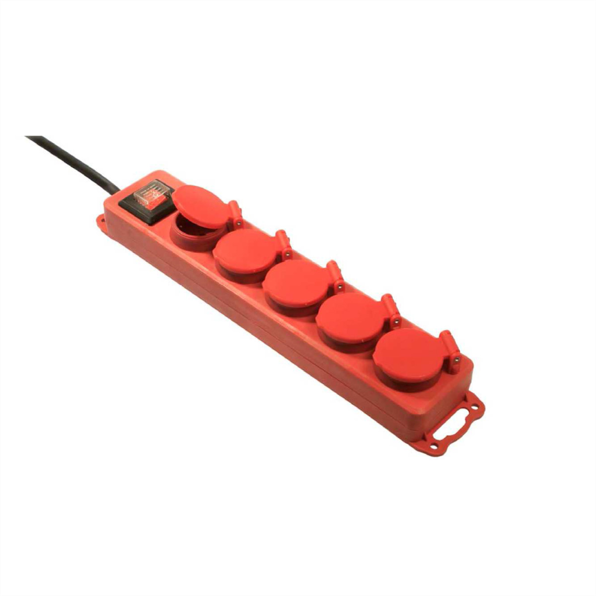 Bachmann Verteilersteckdose SCHUKO 5xSchuko 1xSchalter Strom 4,5m Bachmann Verteilersteckdose SCHUKO 5xSchuko 1xSchalter Strom 4,5m